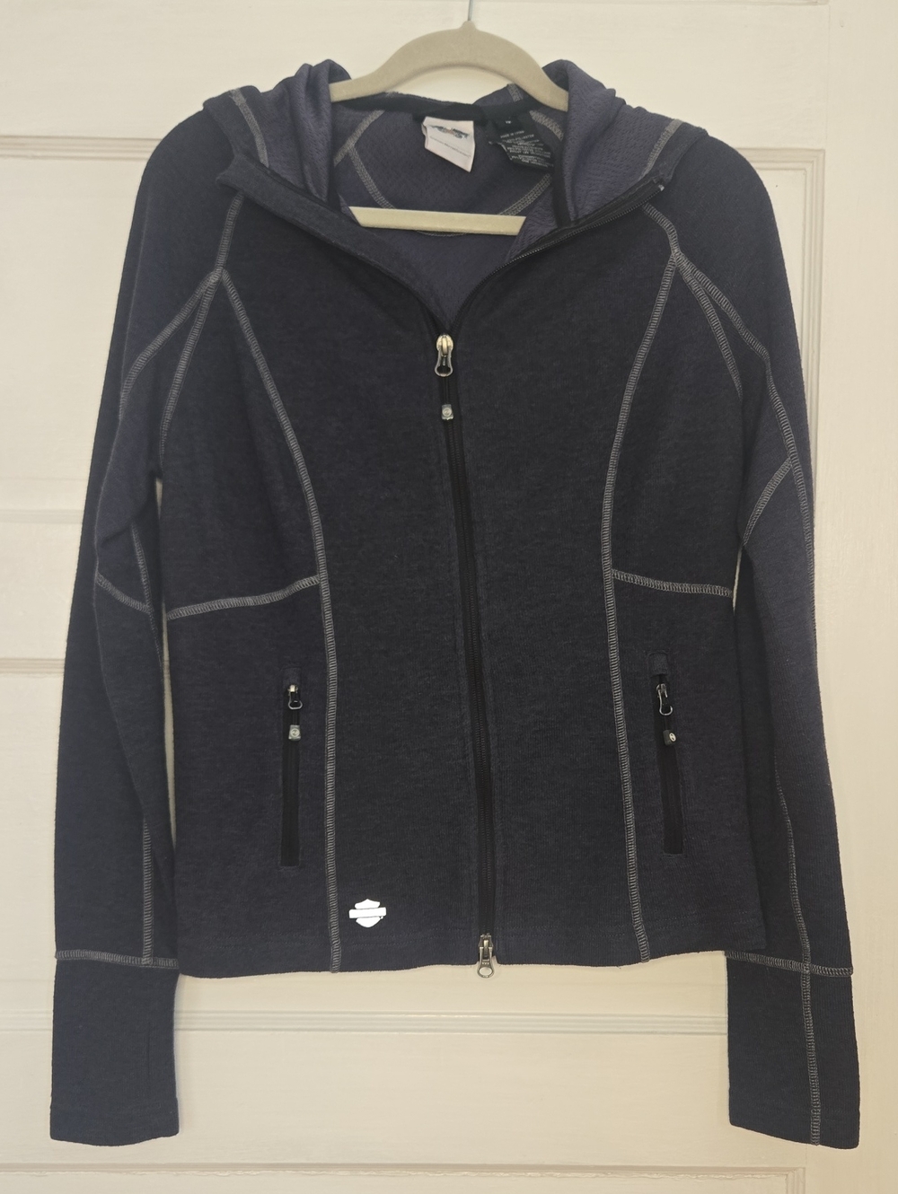 Harley-Davidson Women's Hooded Zip Jacket Black Med_154